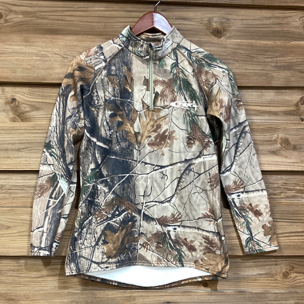 Camo Quarter Zip Pullover